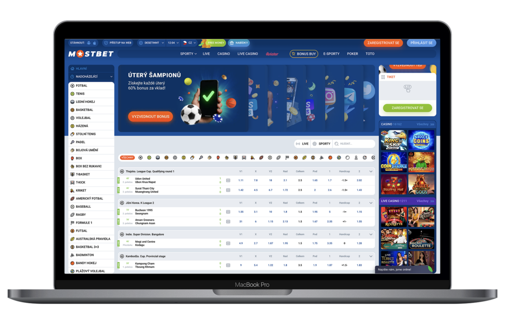 Mostbet je spolehlivá sázková kancelář s dobrými bonusy v České republice.